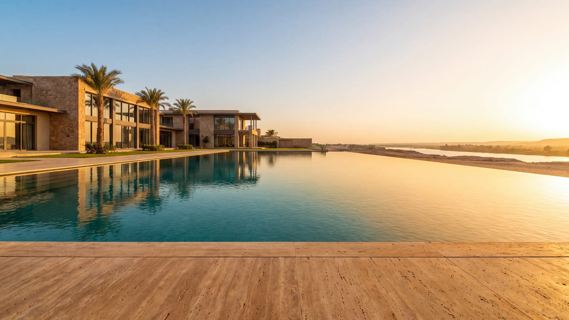 Horizon Pool — Level Sightline · Sky and Water