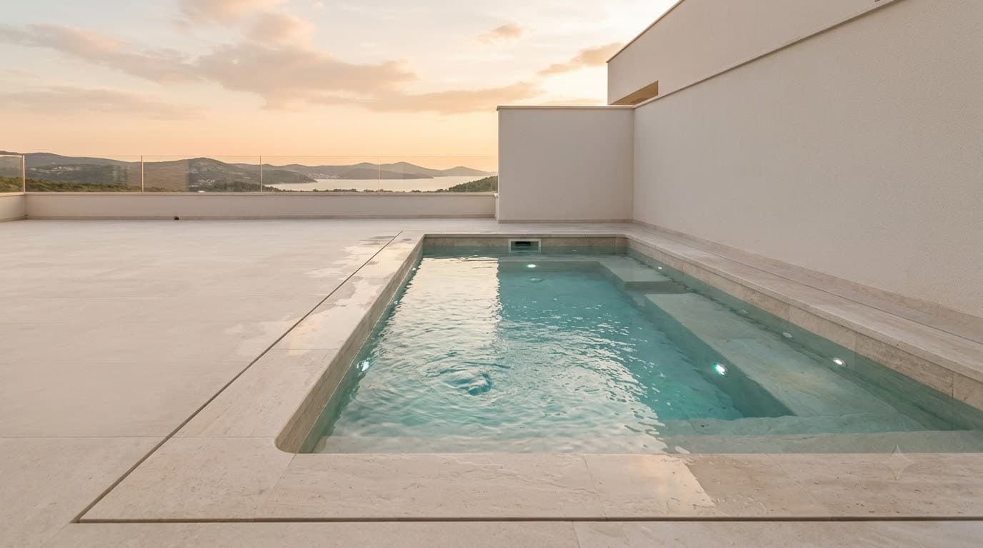 Rooftop Pool — Structural · Weight-Engineered