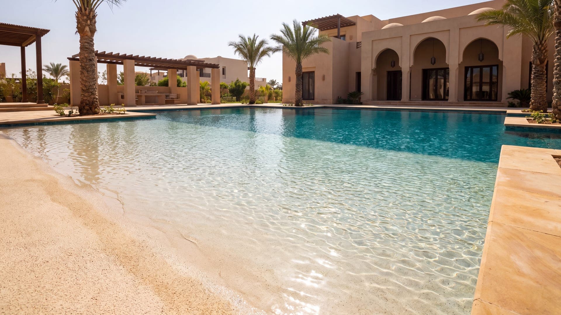 Sand Beach Pool — Zero Entry · Graded Shallows